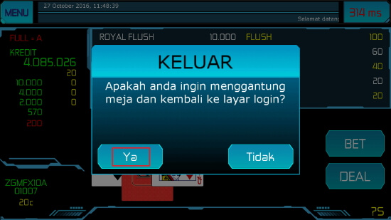 Screenshot permainan bola tangkas android Bonanza88 7